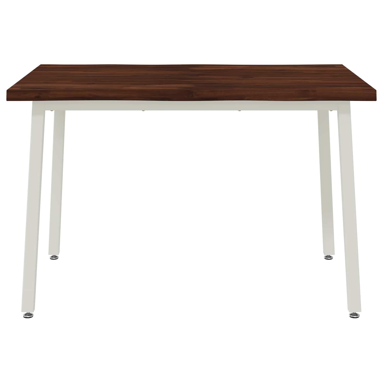 110 x 55 x 75 cm Στερεό Ξύλο Ακακίας Σκούρο Καφέ και Λευκό - Pakobazaar