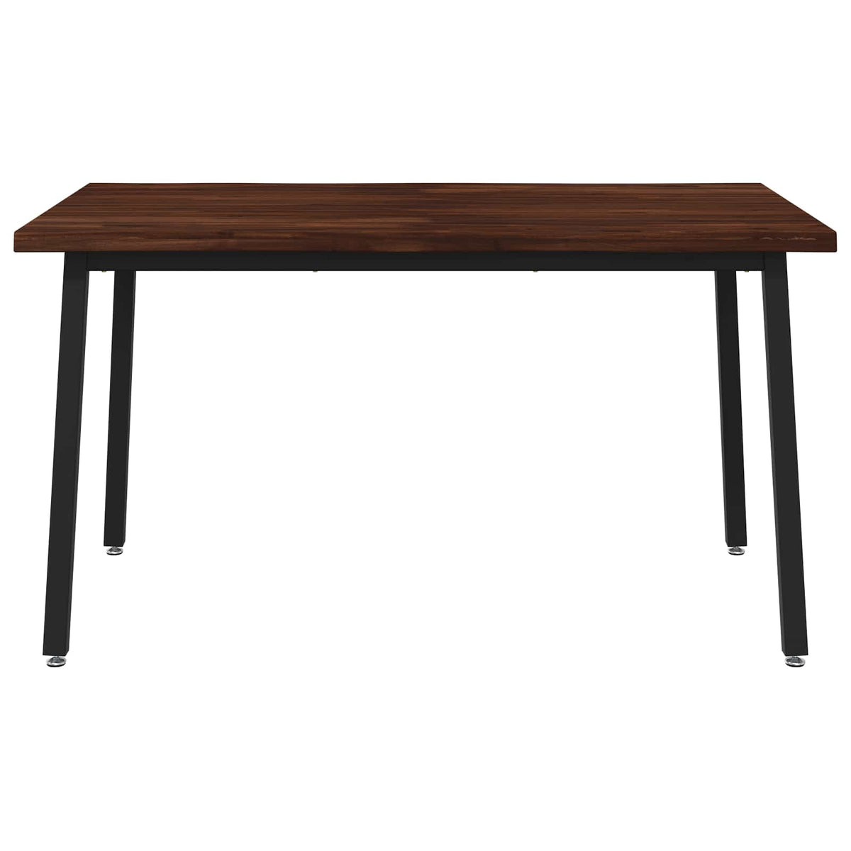 140 x 80 x 75 cm Στερεό Ξύλο Ακακίας Σκούρο Καφέ και Μαύρο - Pakobazaar