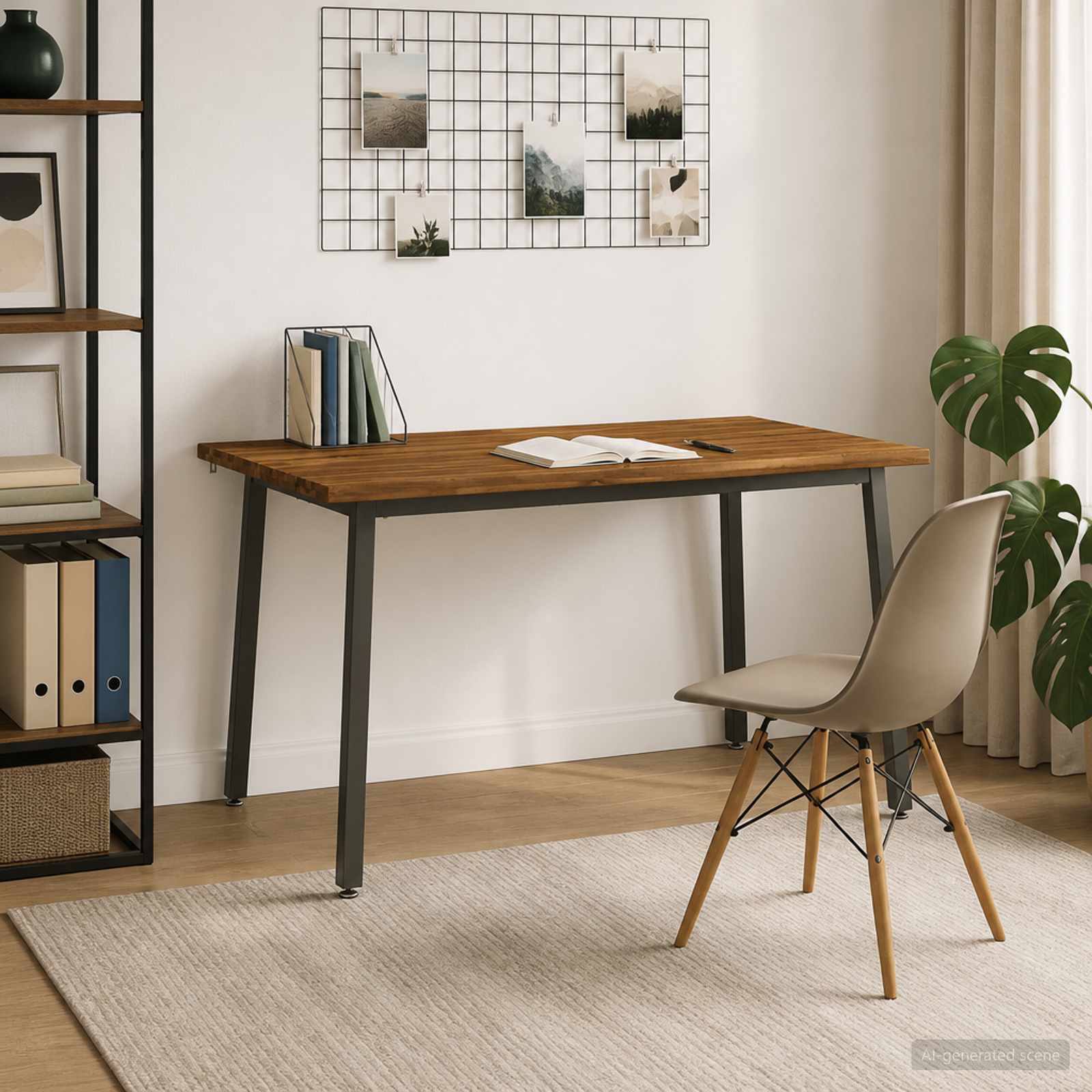140 x 80 x 75 cm Στερεό Ξύλο Ακακίας Φυσικό και Καφέ Ορθογώνιος