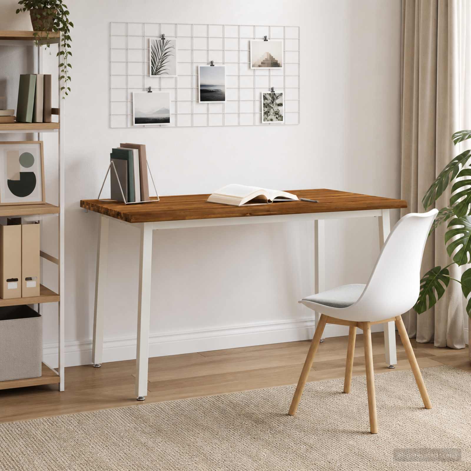 Τραπέζι Φαγητού με Ζωντανό Χείλος 140 x 90 x 75 εκ. Φυσικό - Pakobazaar