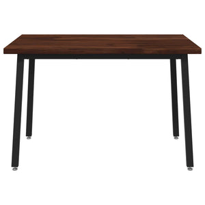 120 x 70 x 75 cm Στερεό Ξύλο Ακακίας Σκούρο Καφέ και Μαύρο - Pakobazaar