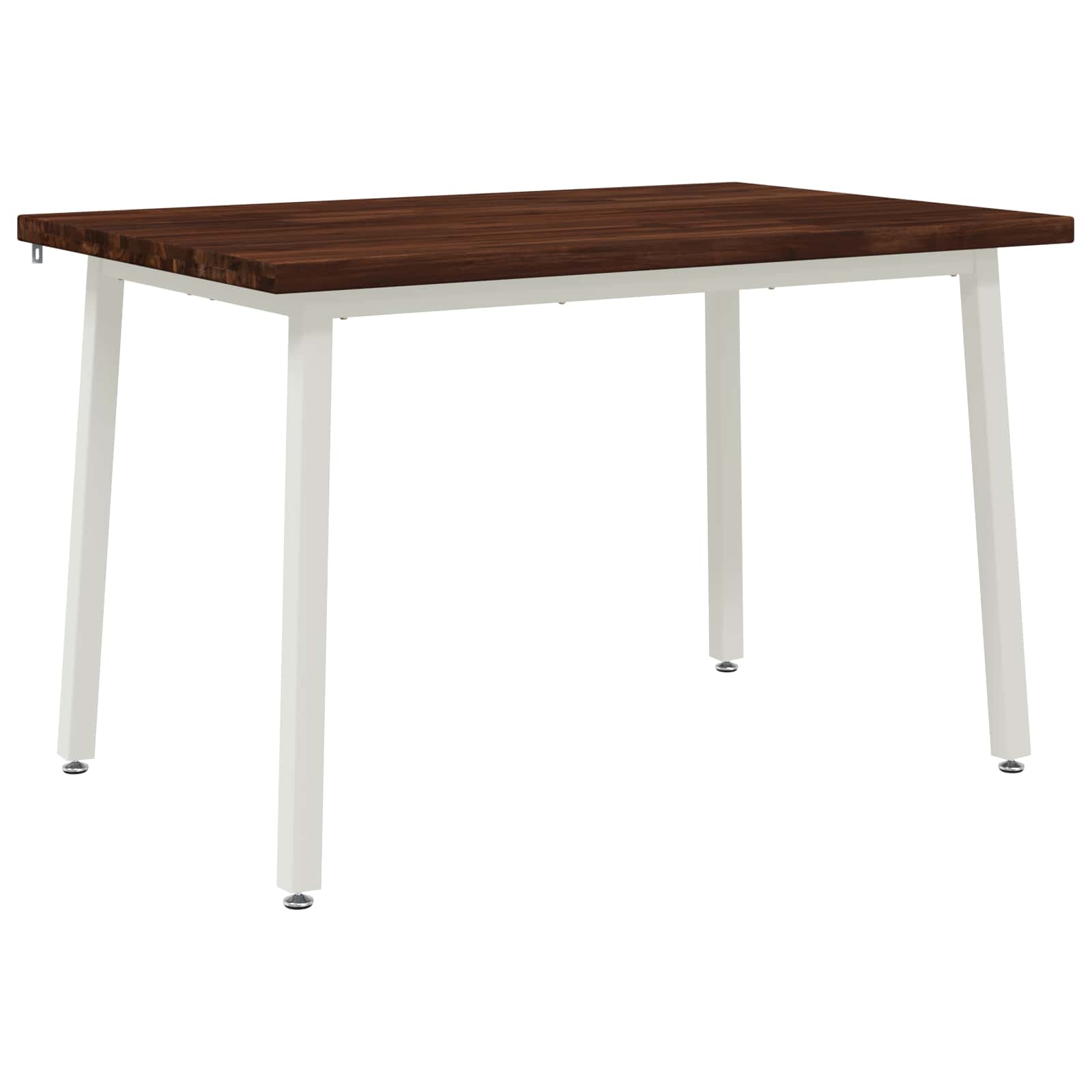 120 x 70 x 75 cm Στερεό Ξύλο Ακακίας Σκούρο Καφέ και Λευκό - Pakobazaar