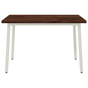 120 x 70 x 75 cm Στερεό Ξύλο Ακακίας Σκούρο Καφέ και Λευκό - Pakobazaar