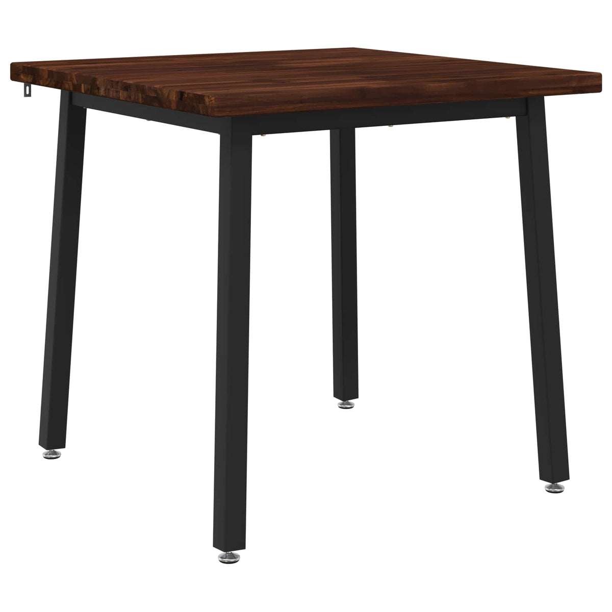80 x 80 x 75 cm Στερεό Ξύλο Ακακίας Σκούρο Καφέ και Μαύρο - Pakobazaar