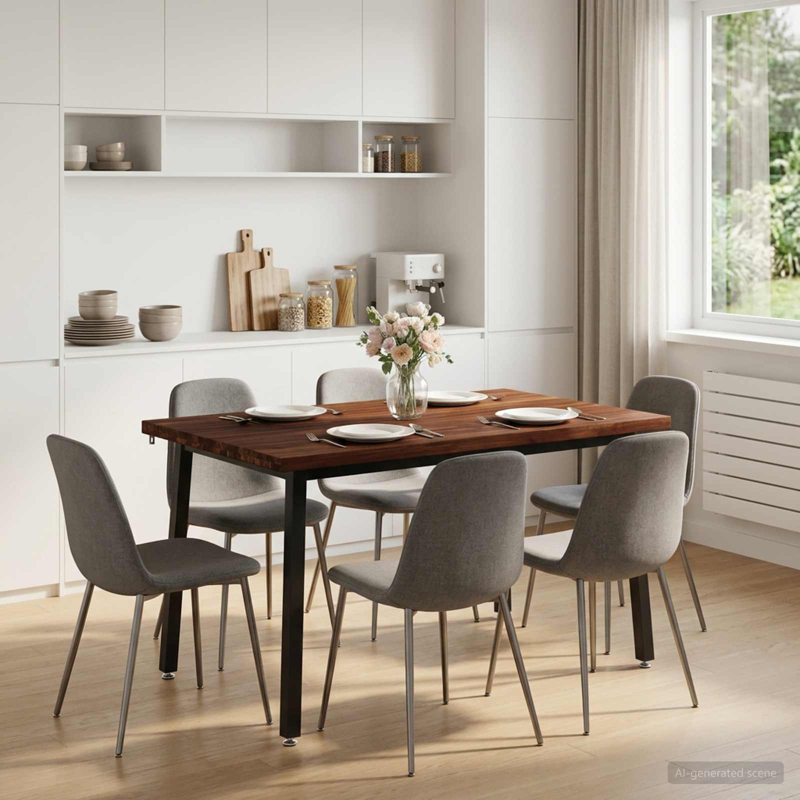 120 x 70 x 75 cm Στερεό Ξύλο Ακακίας Σκούρο Καφέ και Μαύρο - Pakobazaar