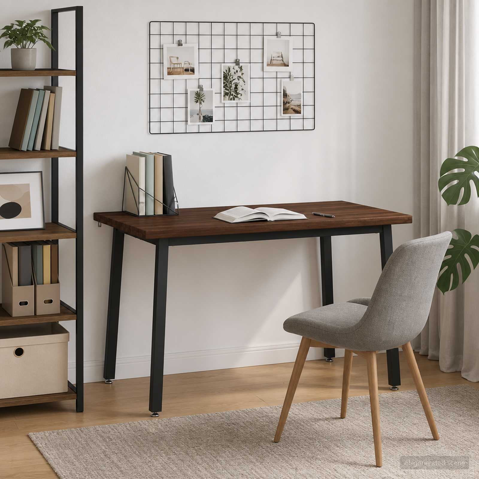 120 x 70 x 75 cm Στερεό Ξύλο Ακακίας Σκούρο Καφέ και Μαύρο - Pakobazaar