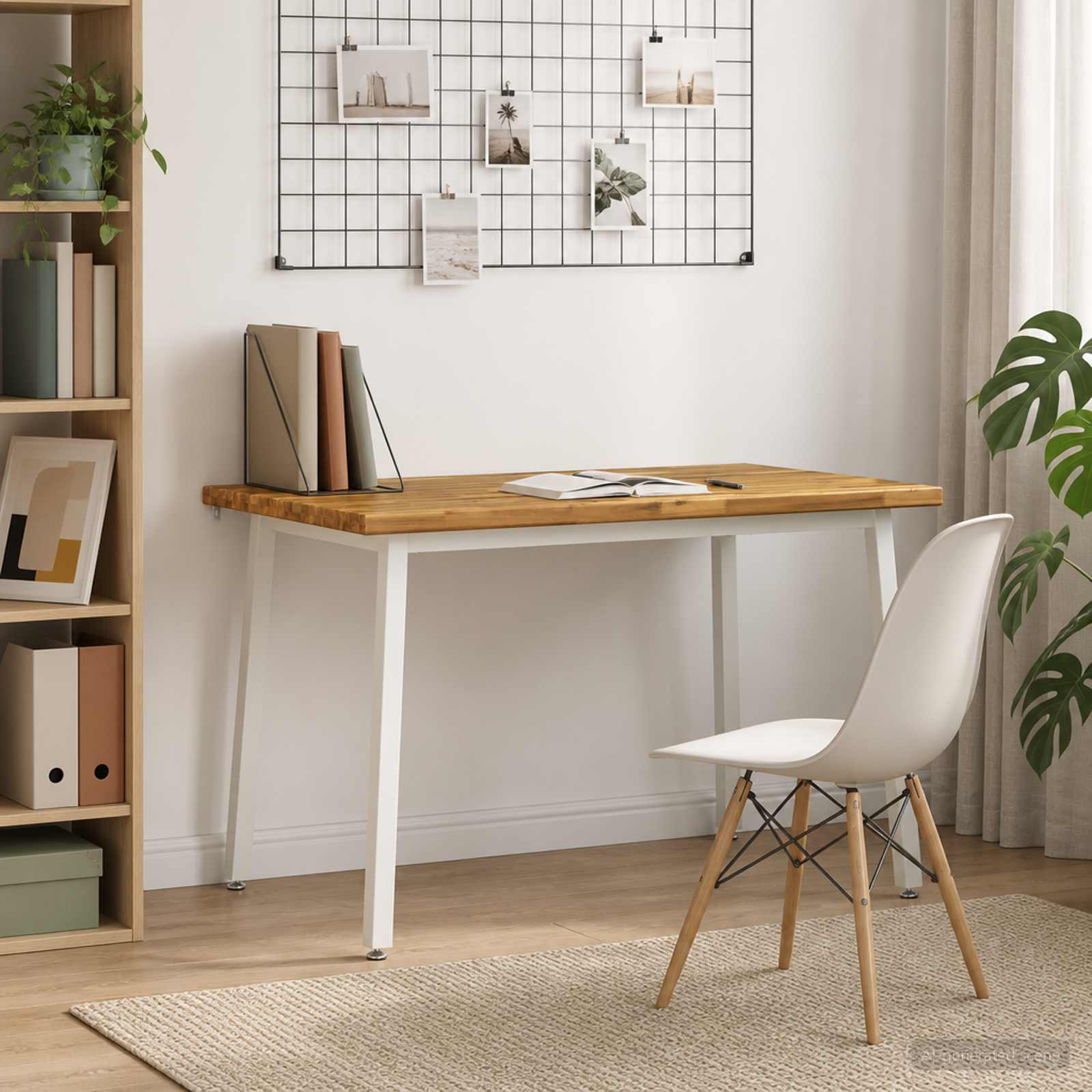 120 x 70 x 75 cm Στερεό Ξύλο Ακακίας Λευκό Ορθογώνιος - Pakobazaar