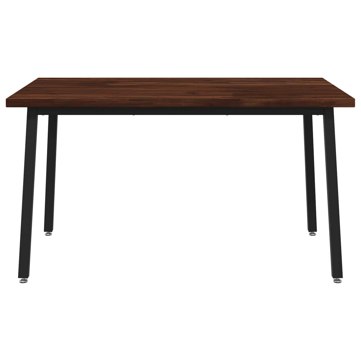 140 x 80 x 75 cm Στερεό Ξύλο Ακακίας Σκούρο Καφέ και Μαύρο - Pakobazaar