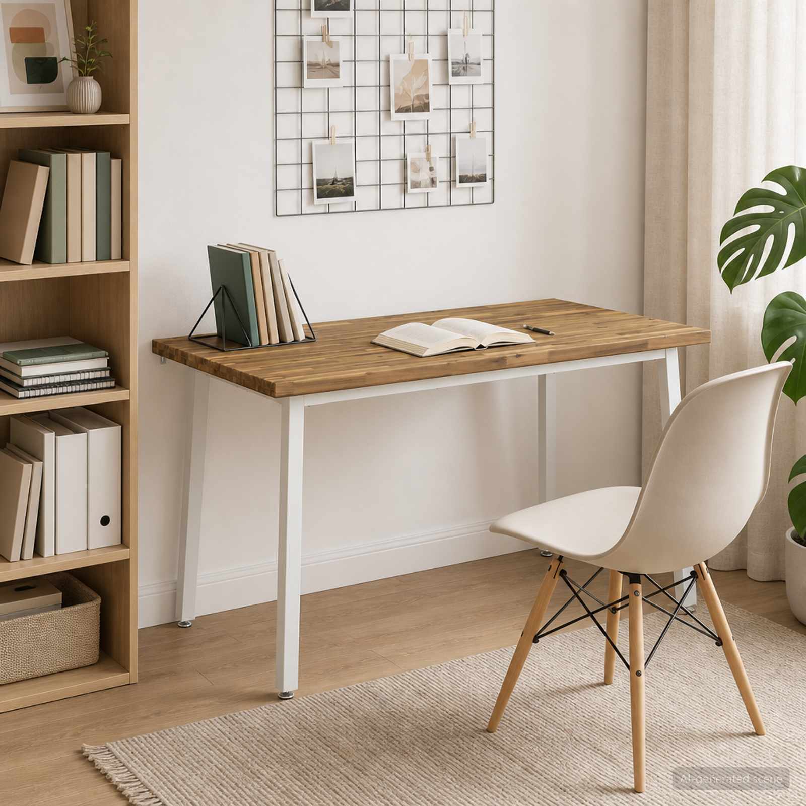 140 x 70 x 75 cm Στερεό Ξύλο Ακακίας Λευκό Ορθογώνιος - Pakobazaar