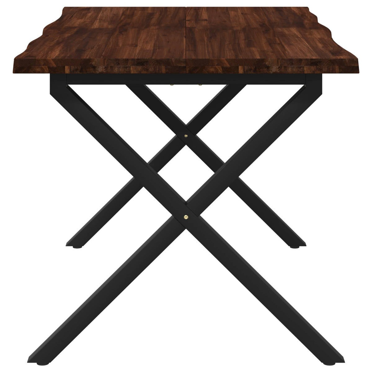 Τραπέζι Φαγητού με Ζωντανό Χείλος 120 x 70 x 75 cm - Pakobazaar