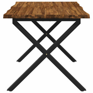 Τραπέζι Φαγητού με Ζωντανό Χείλος 120 x 70 x 75 cm - Pakobazaar