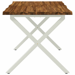 Τραπέζι Φαγητού με Ζωντανό Χείλος 120 x 70 x 75 cm - Pakobazaar