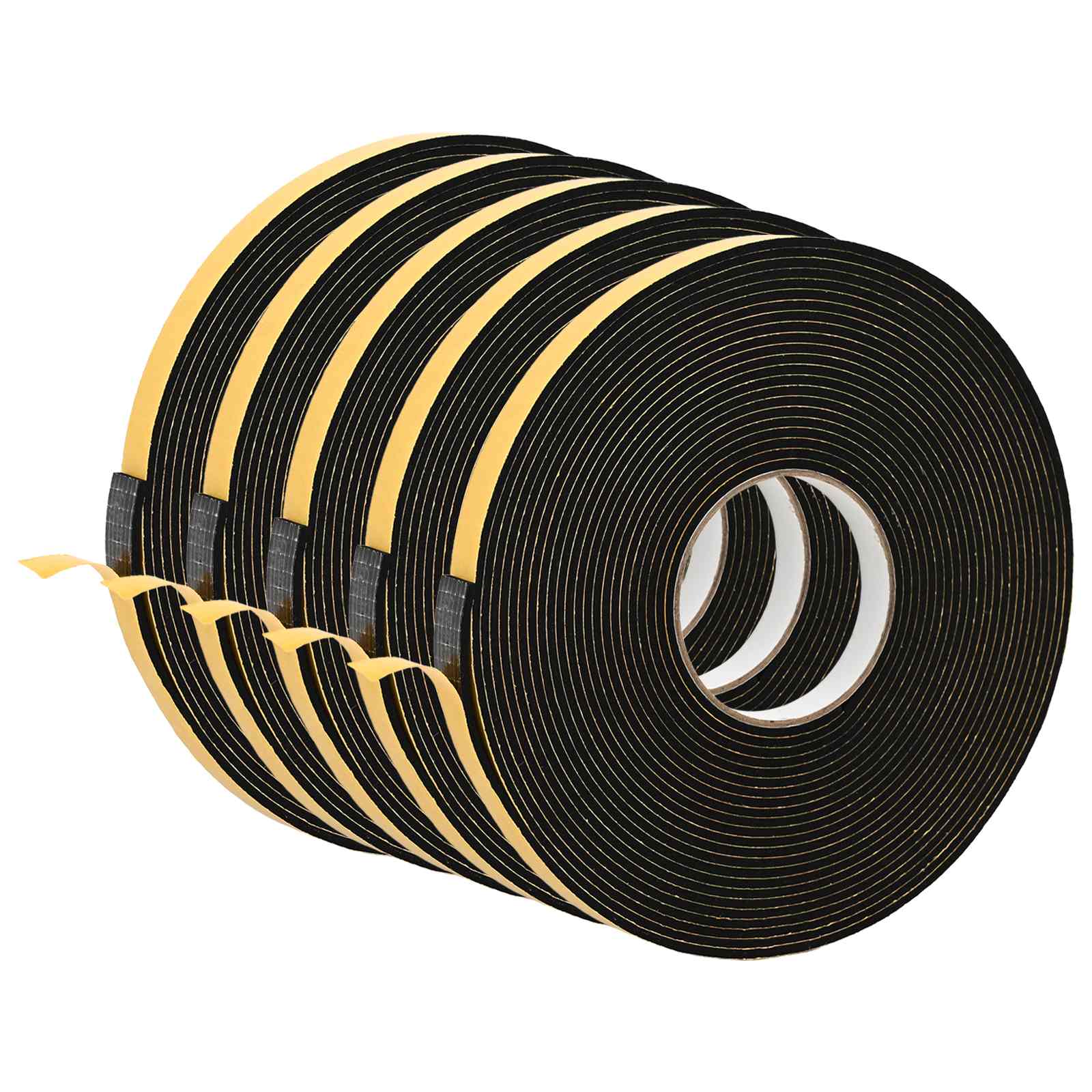 Αυτοκόλλητη ταινία αφρού 5 pcs Μαύρο 15mm x 10m Χ foam CR - Pakobazaar