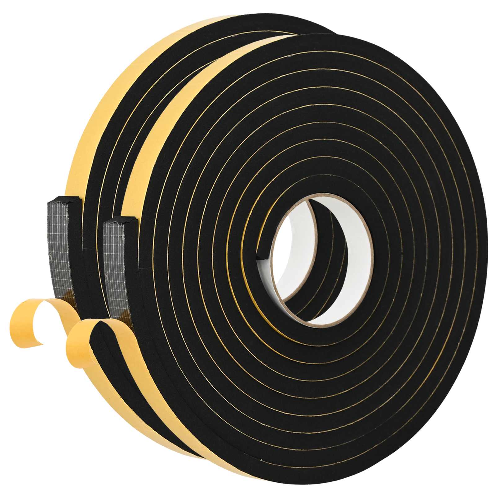 Αυτοκόλλητη ταινία αφρού 2 pcs Μαύρο 15mm x 5m Χ foam CR - Pakobazaar