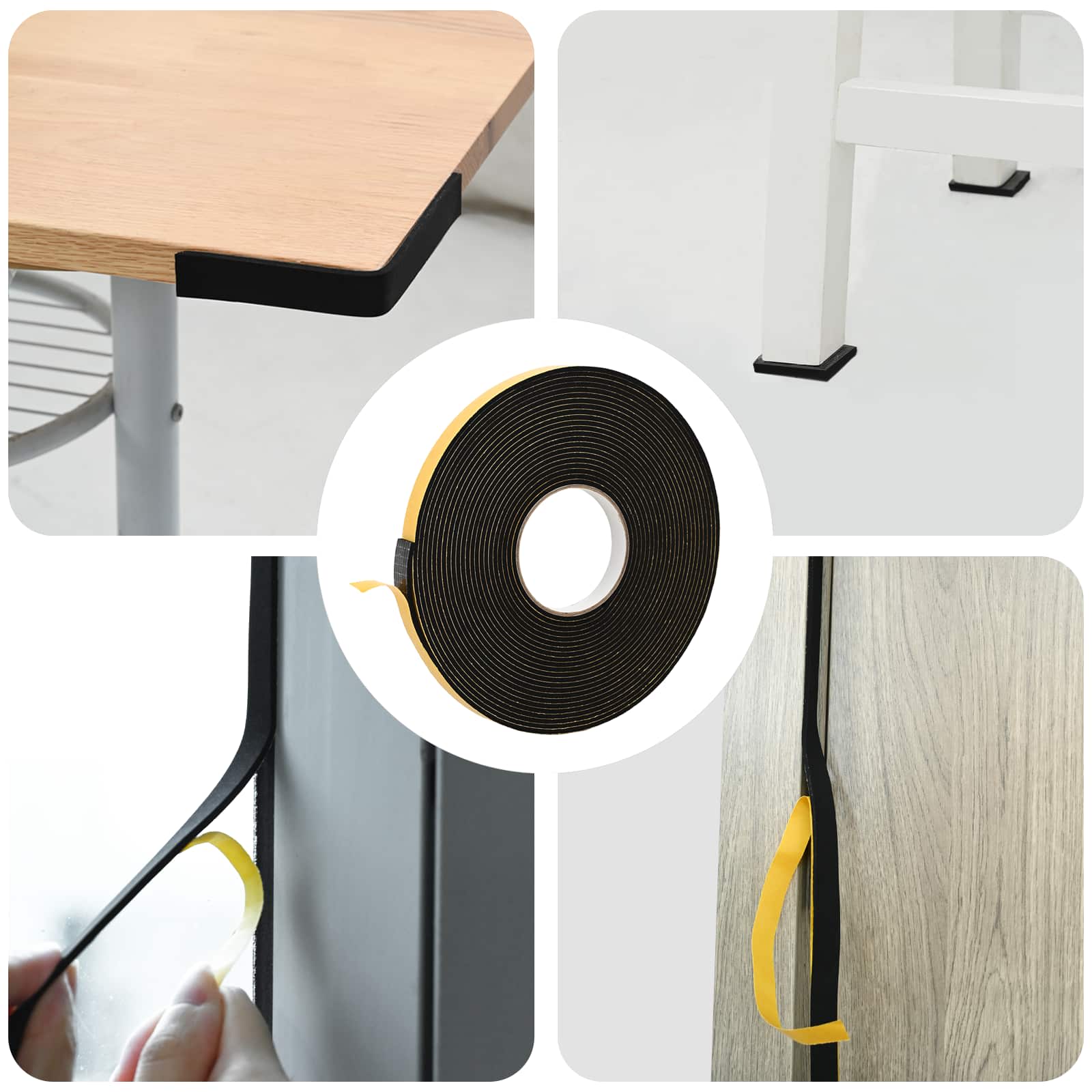 Αυτοκόλλητη ταινία αφρού Μαύρο 20 χιλ. x 10 μ. Χ foam CR - Pakobazaar