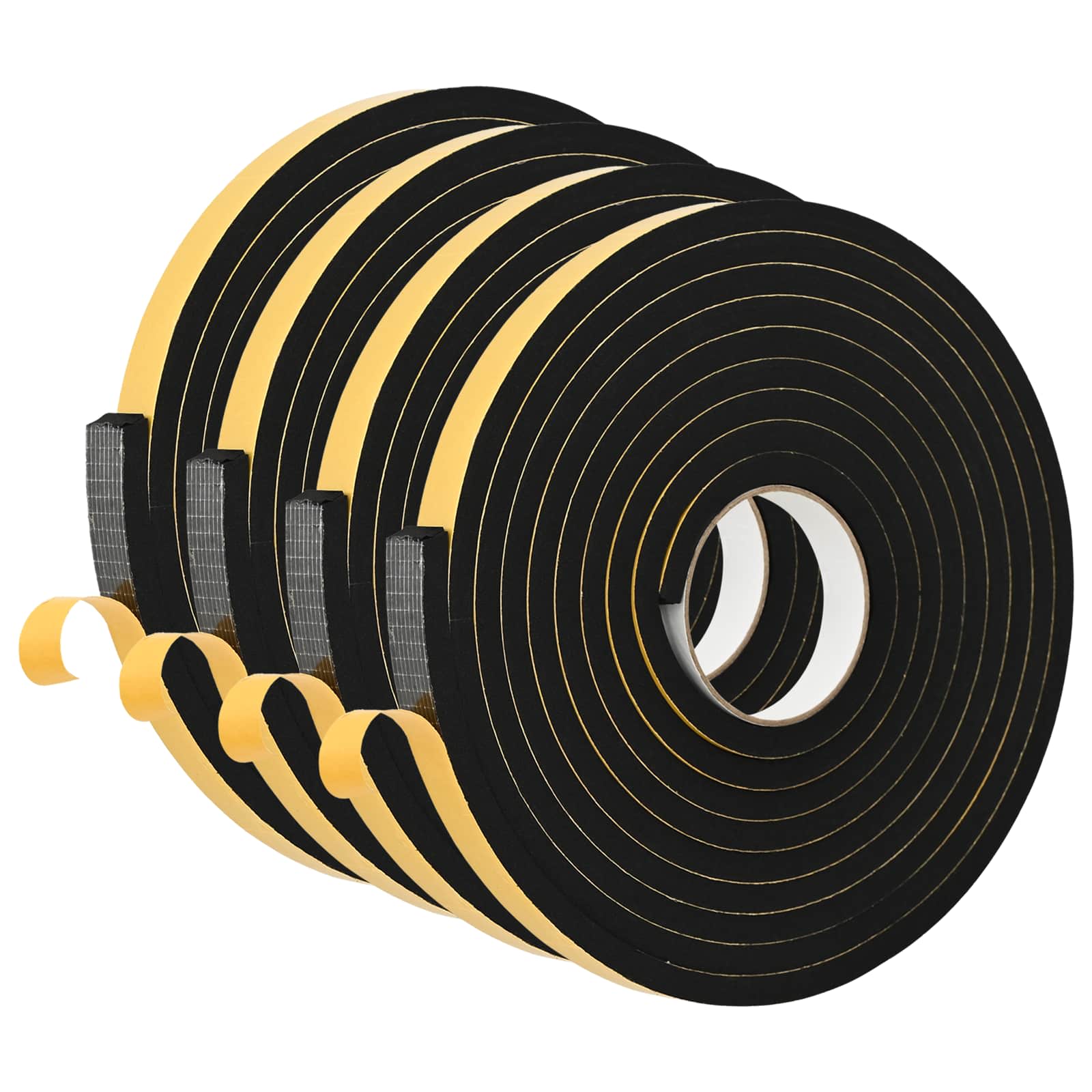 Αυτοκόλλητη ταινία αφρού 4 pcs Μαύρο 20mm x 5m Χ foam CR