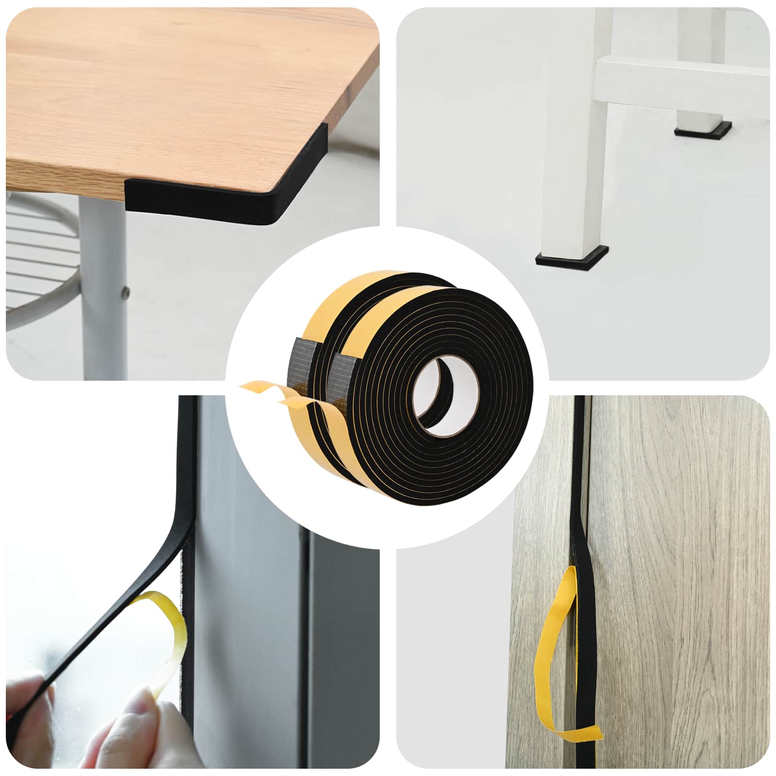 Αυτοκόλλητη ταινία αφρού 2 pcs Μαύρο 30χιλ x 5μ Χ foam CR - Pakobazaar