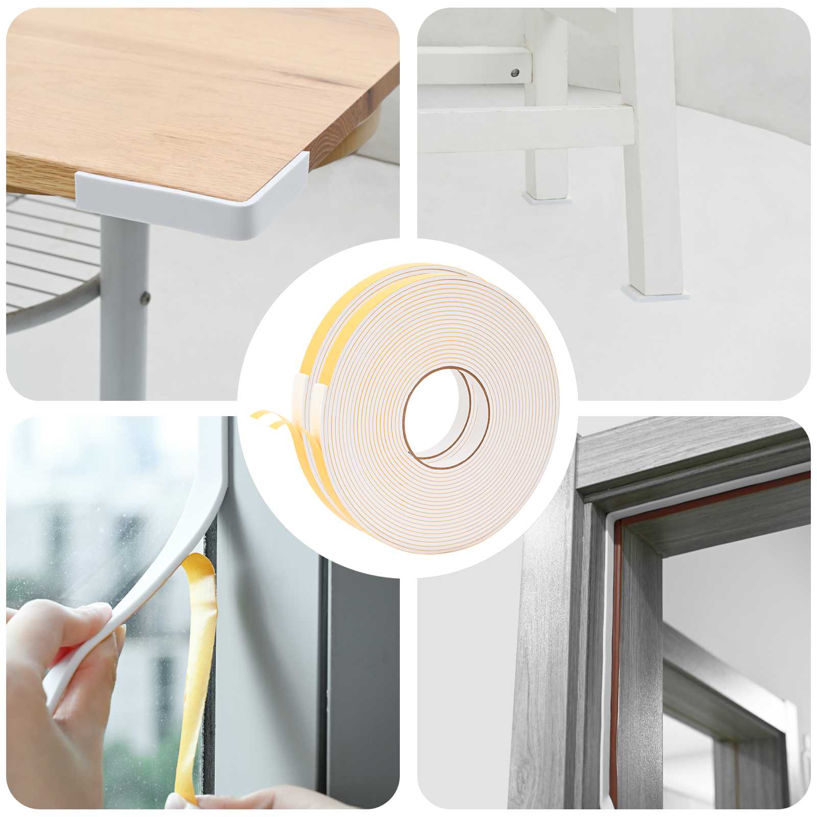 Αυτοκόλλητη ταινία αφρού 2 pcs Λευκό 15mm x 10m Χ foam CR - Pakobazaar