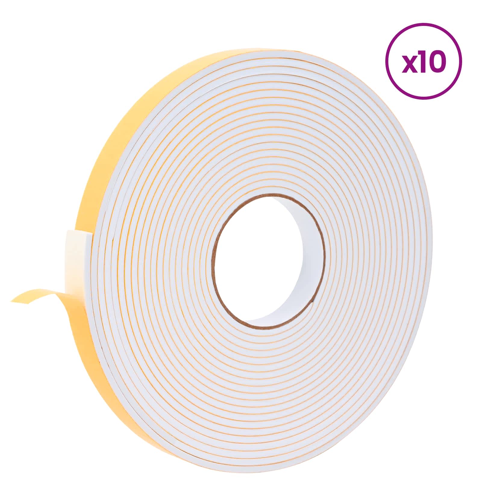 Αυτοκόλλητη ταινία αφρού 10 pcs Λευκό 20 χιλ. x 10 μ. Χ foam CR - Pakobazaar