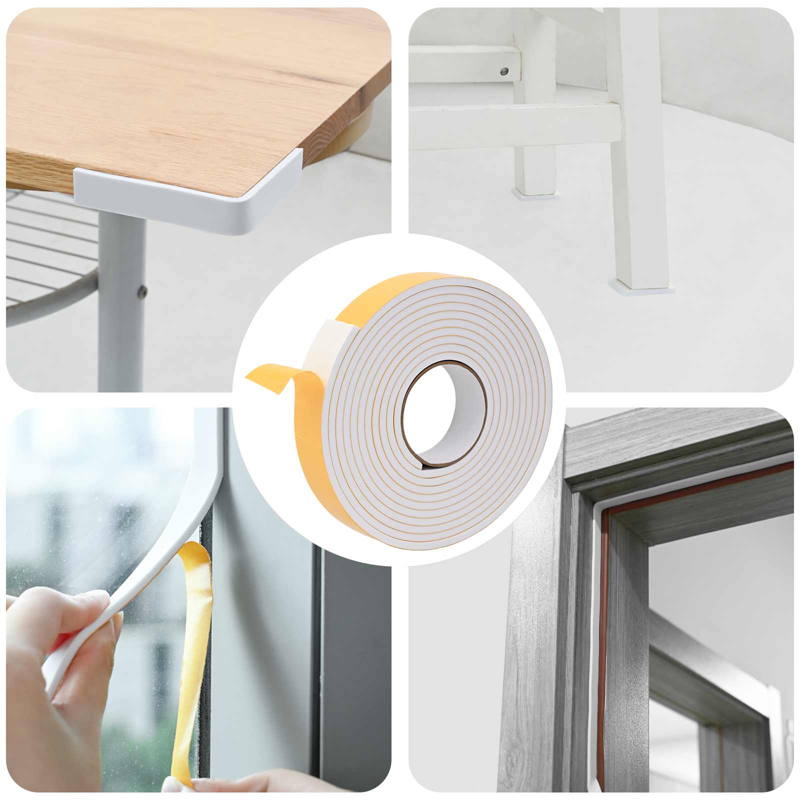 Αυτοκόλλητη ταινία αφρού 20 pcs Λευκό 30mm x 5m Χ foam CR - Pakobazaar