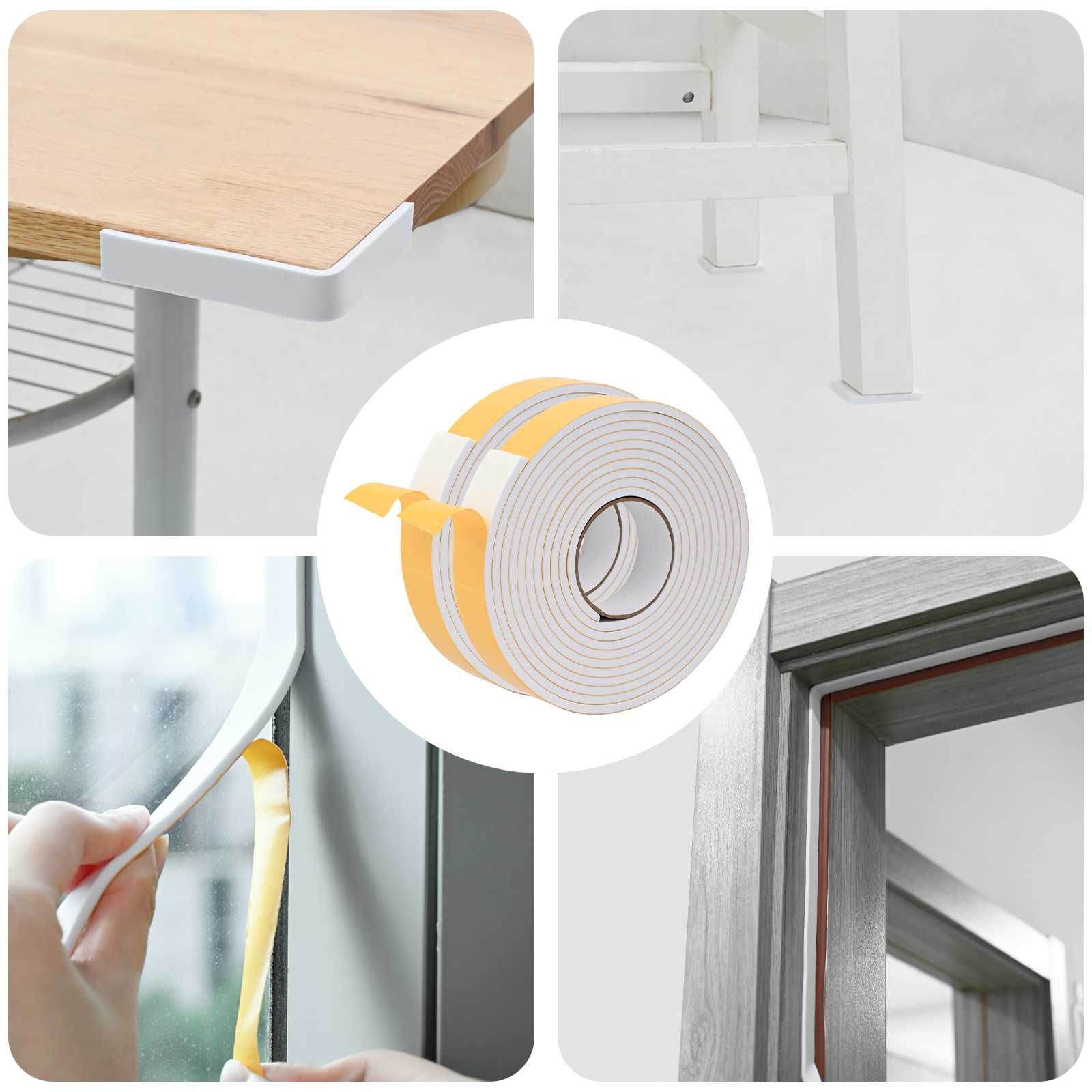Αυτοκόλλητη ταινία αφρού 2 pcs Λευκό 40mm x 5m Χ foam CR - Pakobazaar