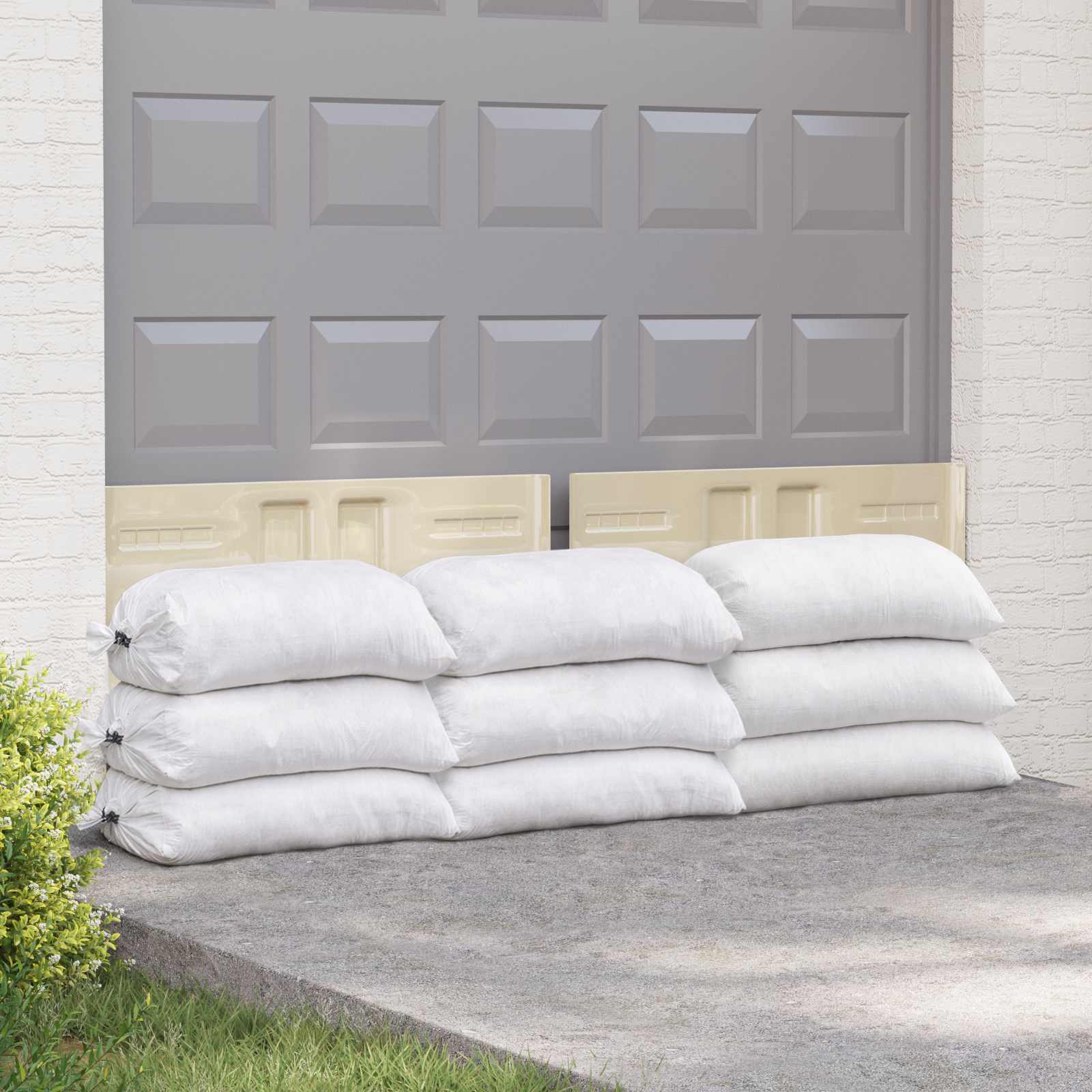 Υφασμάτινοι σακίδες 10 pcs Λευκό 60 x 100 cm PP