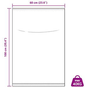 Υφασμάτινοι σακίδες 50 pcs Λευκό 60 x 100 cm PP - Pakobazaar