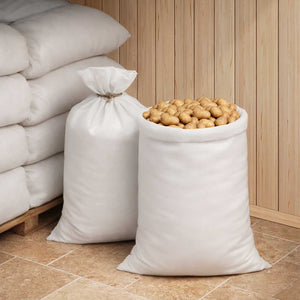 Υφασμάτινοι σακίδες 50 pcs Λευκό 65 x 105 cm PP - Pakobazaar