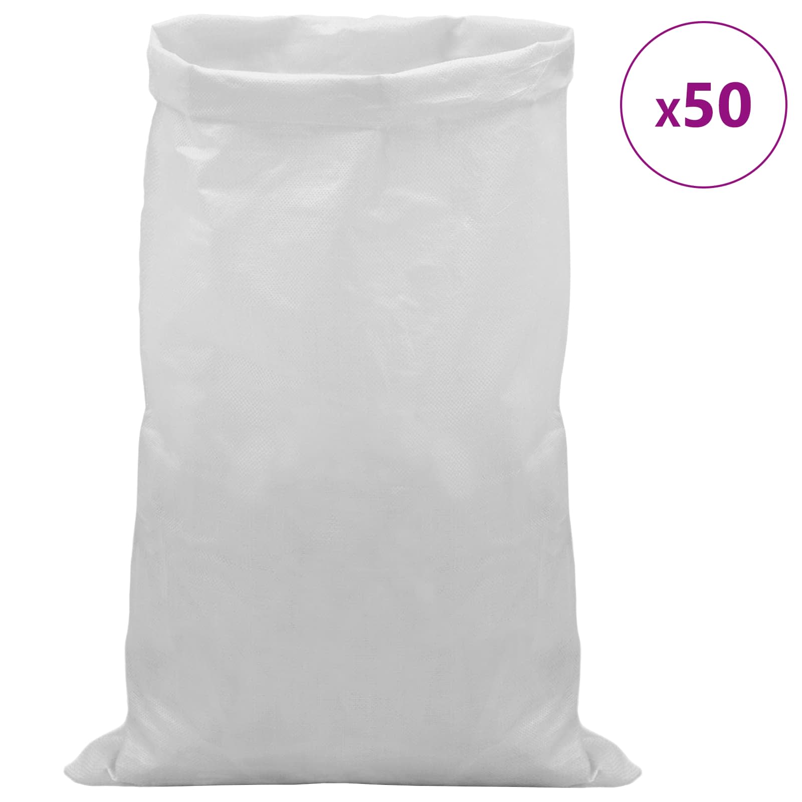 Υφασμάτινοι σακίδες 50 pcs Λευκό 65 x 115 cm PP - Pakobazaar