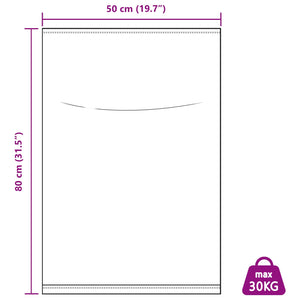 Υφασμάτινοι σακίδες 100 pcs Λευκό 50 x 80 cm PP - Pakobazaar