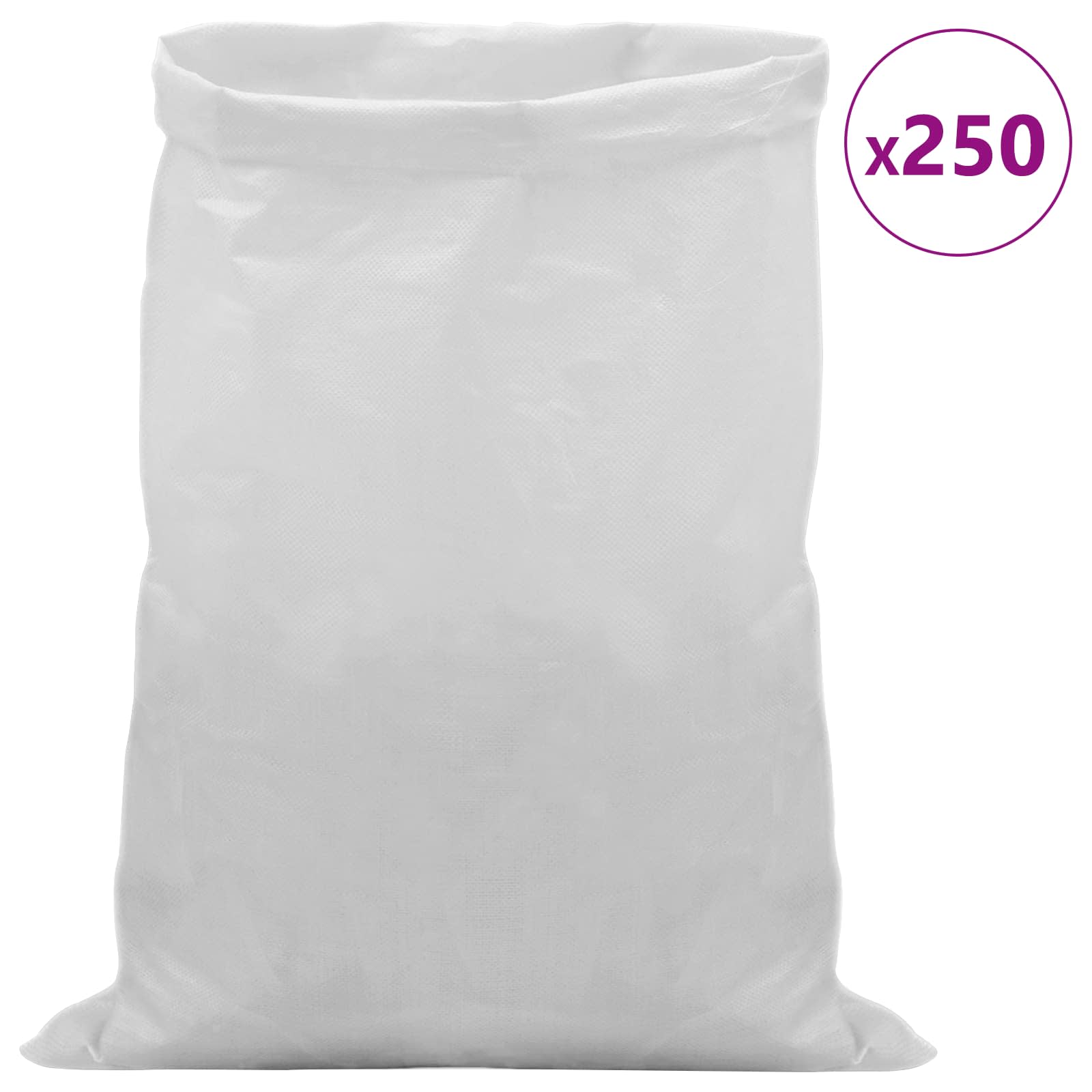 Υφασμάτινοι σακίδες 250 pcs Λευκό 40 x 60 cm PP