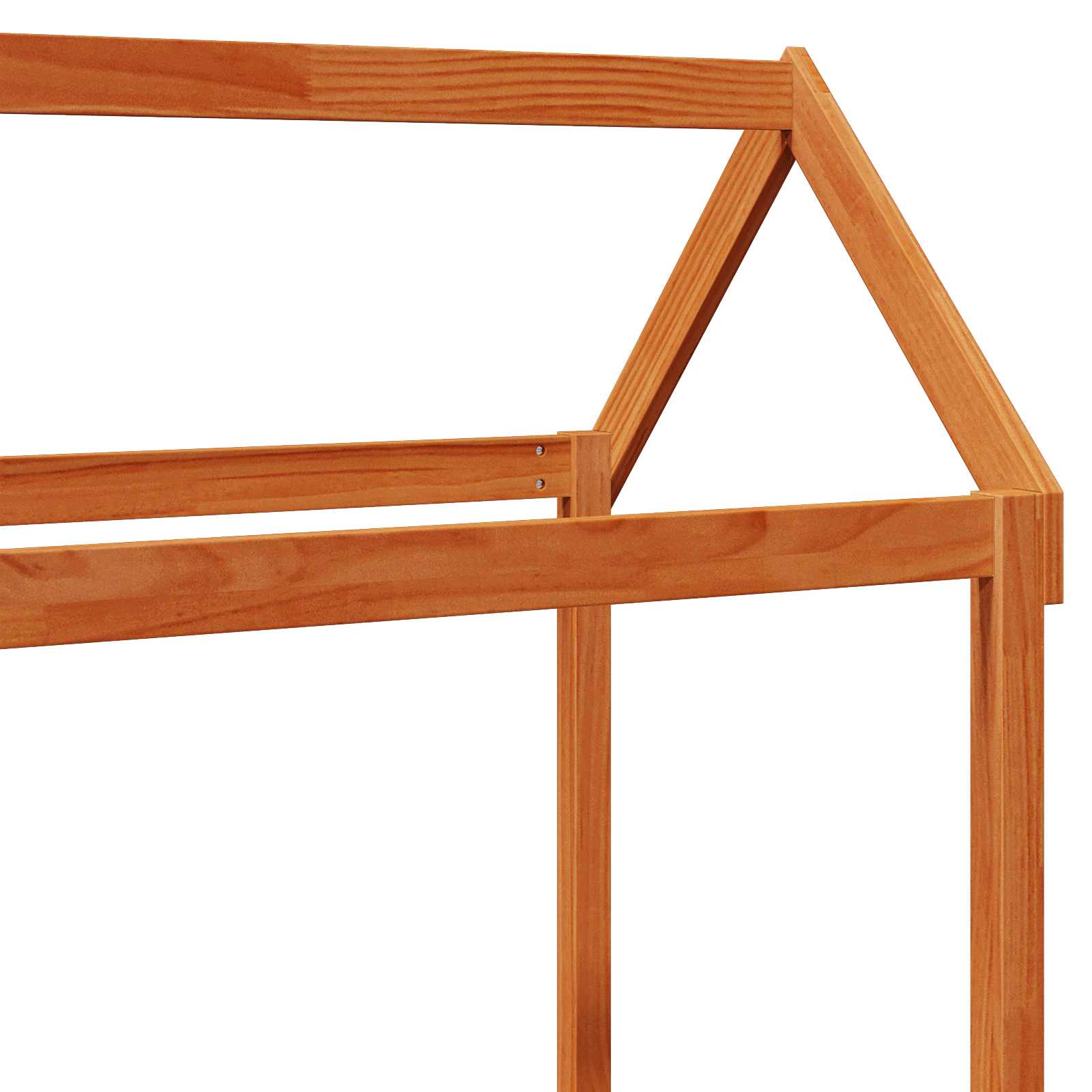 Σετ Κρεβατιού Ημέρας 2 pcs Κερωτό καφέ Στερεά ξυλεία πεύκου