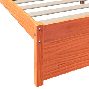Κρεβάτι Βιβλιοθήκης 2 pcs Κερωτό καφέ 200 x 160 εκατοστά - Pakobazaar