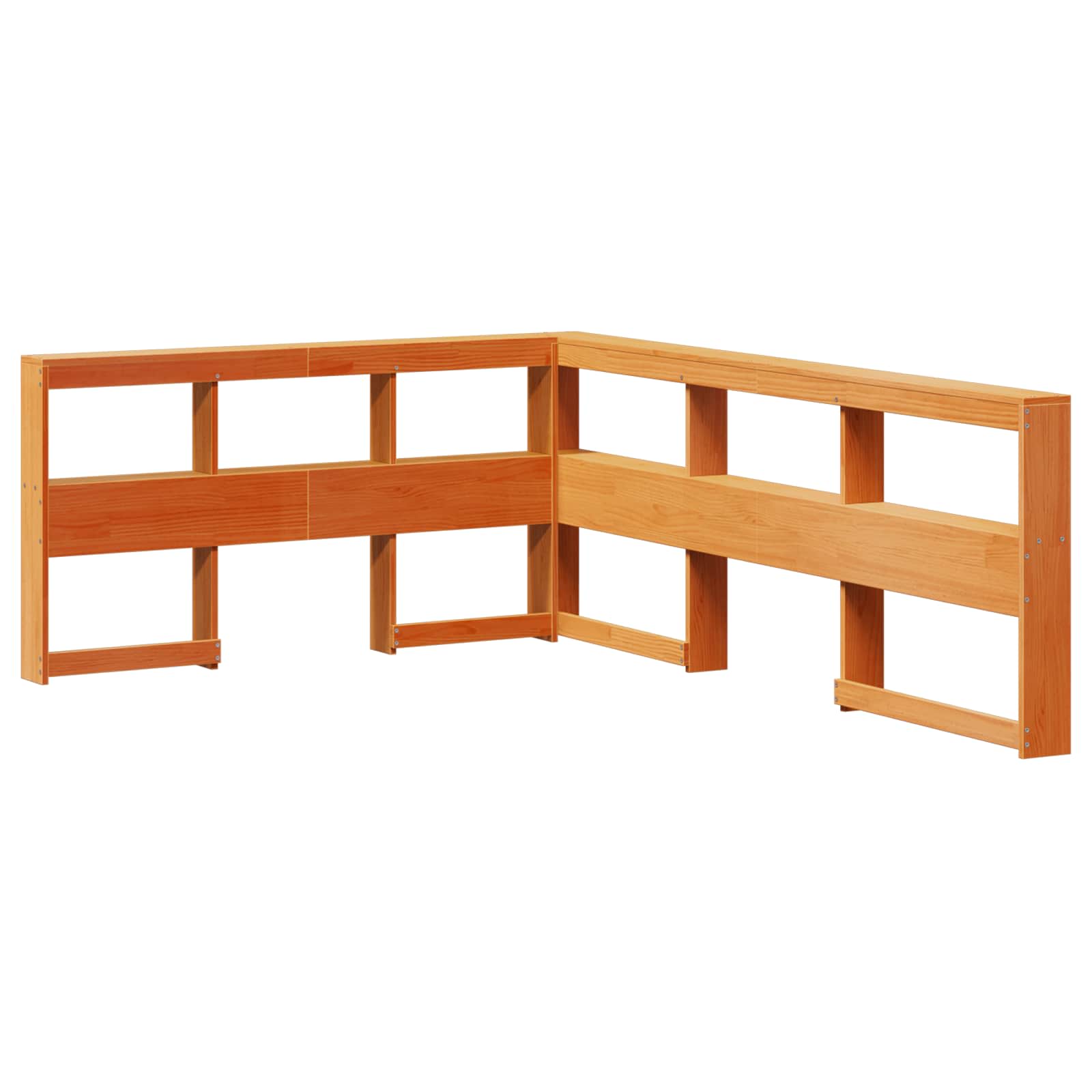 Κρεβάτι Βιβλιοθήκης 2 pcs Κερωτό καφέ 200 x 160 εκατοστά - Pakobazaar