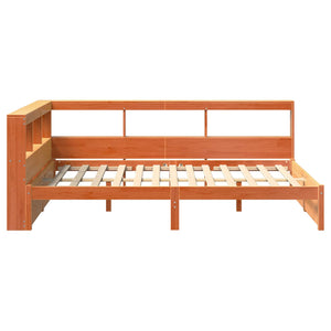 Κρεβάτι Βιβλιοθήκης 2 pcs Κερωτό καφέ 200 x 160 εκατοστά - Pakobazaar