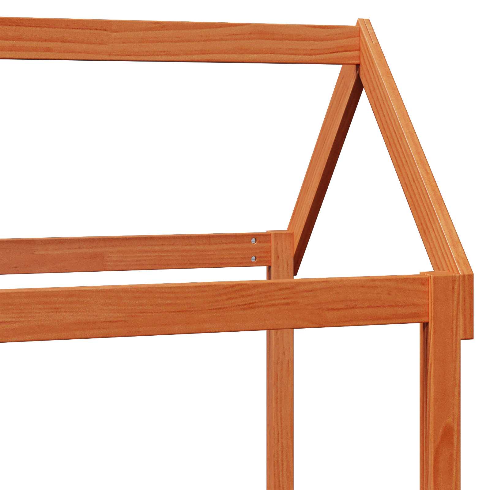 Σετ Κρεβατιού Ημέρας 2 pcs Κερωτό καφέ Στερεά ξυλεία πεύκου