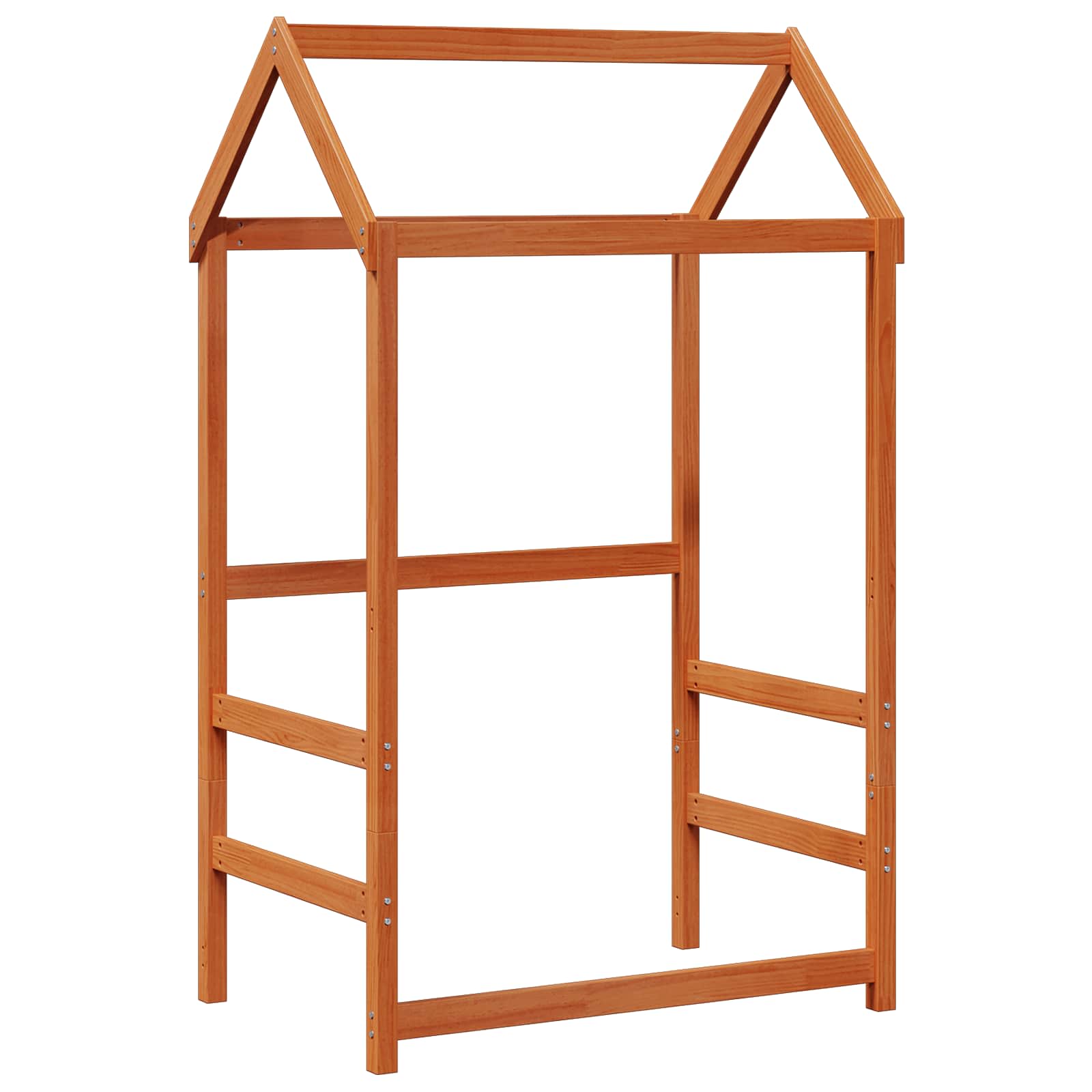 Σετ Κρεβατιού Ημέρας 2 pcs Κερωτό καφέ Στερεά ξυλεία πεύκου