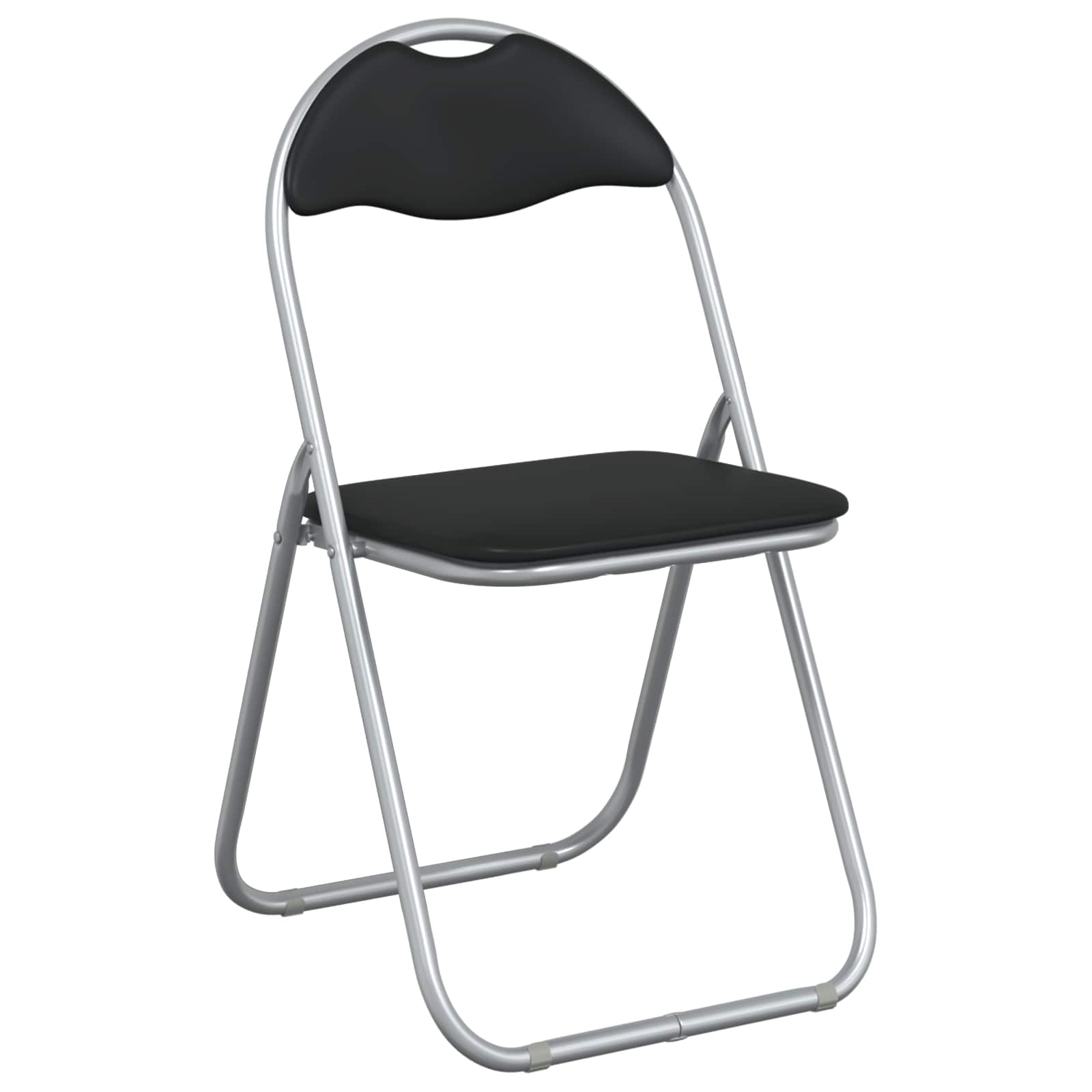 Πτυσσόμενη Καρέκλα 2 pcs Μαύρο και Γκρι 48 x 43,5 x 81 εκ. - Pakobazaar