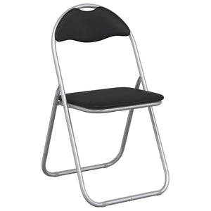 Πτυσσόμενη Καρέκλα 2 pcs Μαύρο και Γκρι 48 x 43,5 x 81 εκ. - Pakobazaar