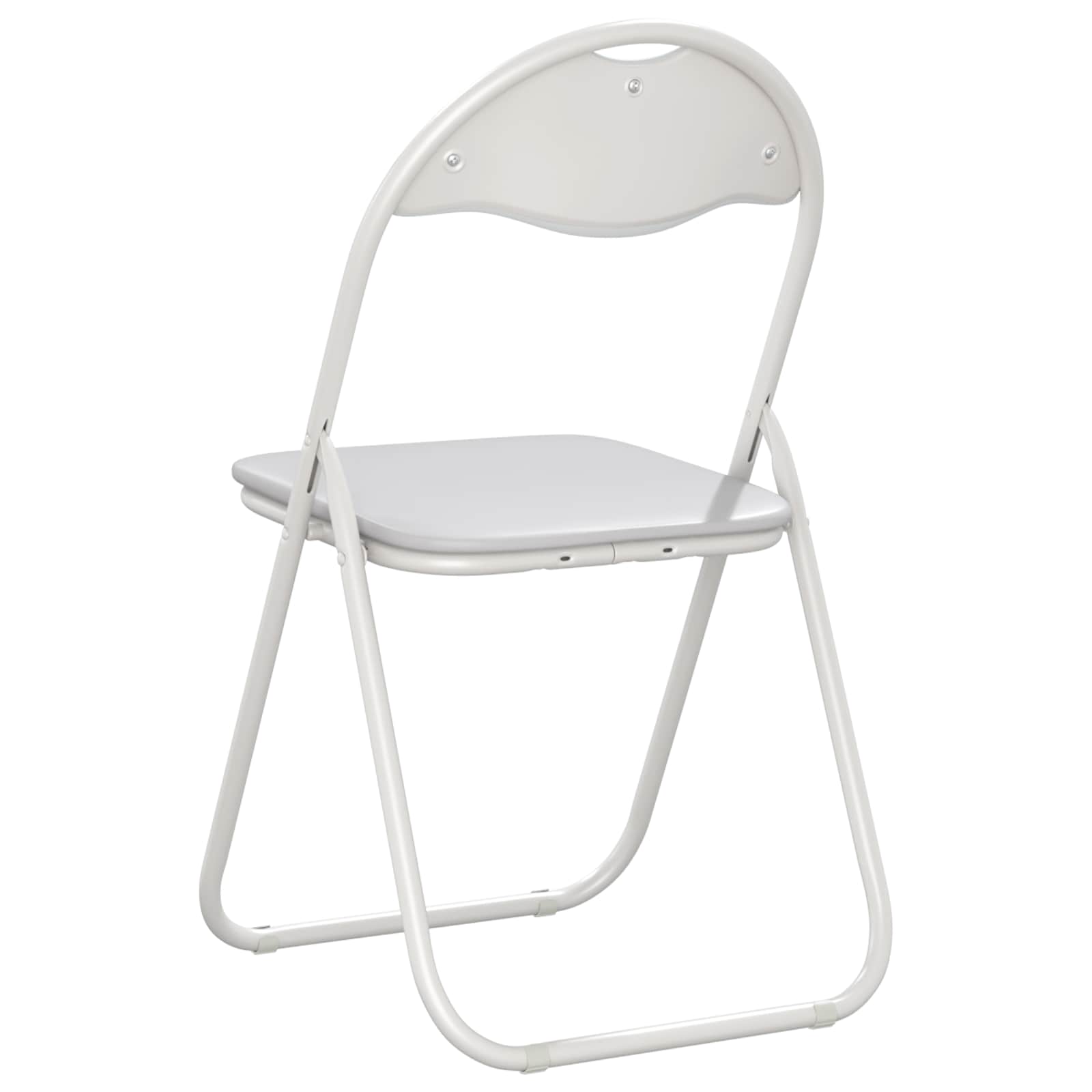 Πτυσσόμενη Καρέκλα 2 pcs Λευκό και Γκρι 48 x 43,5 x 81 εκ. - Pakobazaar