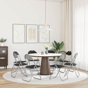 Πτυσσόμενη Καρέκλα 8 pcs Μαύρο και Γκρι 48 x 43,5 x 81 εκ. - Pakobazaar