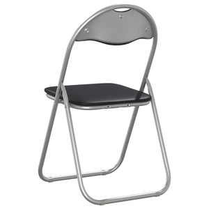 Πτυσσόμενη Καρέκλα 8 pcs Μαύρο και Γκρι 48 x 43,5 x 81 εκ. - Pakobazaar