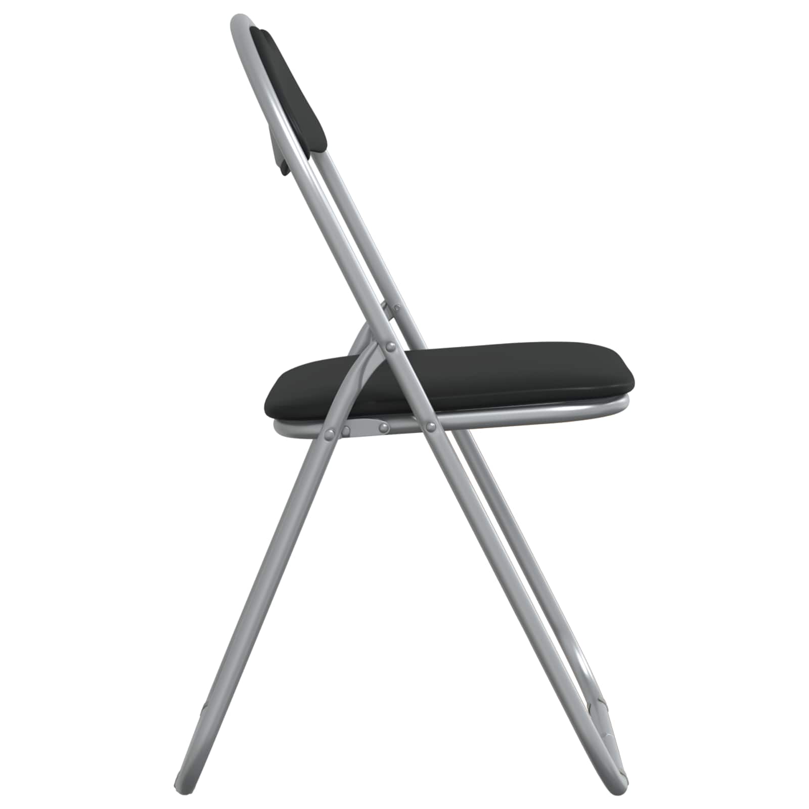 Πτυσσόμενη Καρέκλα 8 pcs Μαύρο και Γκρι 48 x 43,5 x 81 εκ. - Pakobazaar