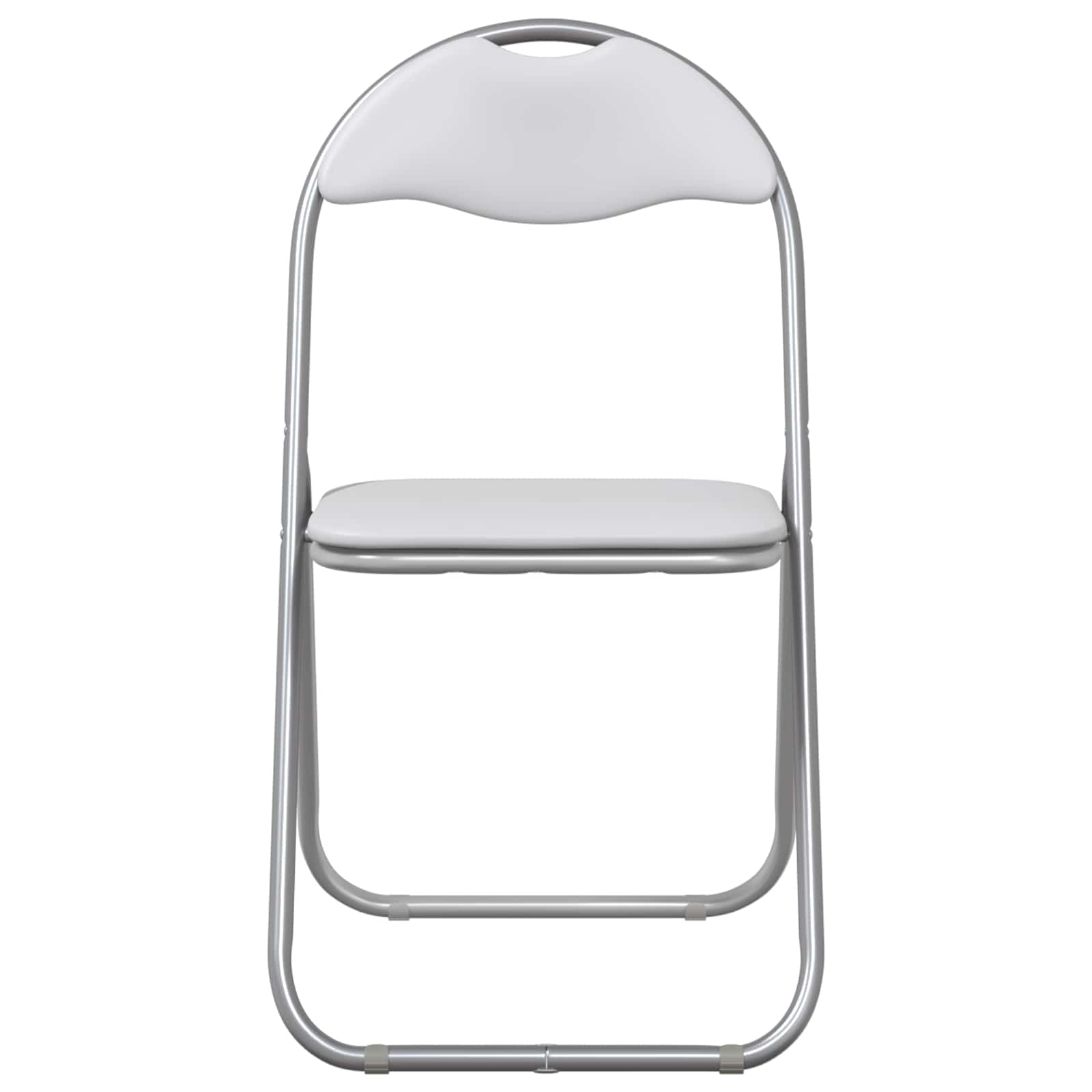 Πτυσσόμενη Καρέκλα 8 pcs Λευκό και Γκρι 48 x 43,5 x 81 εκ. - Pakobazaar