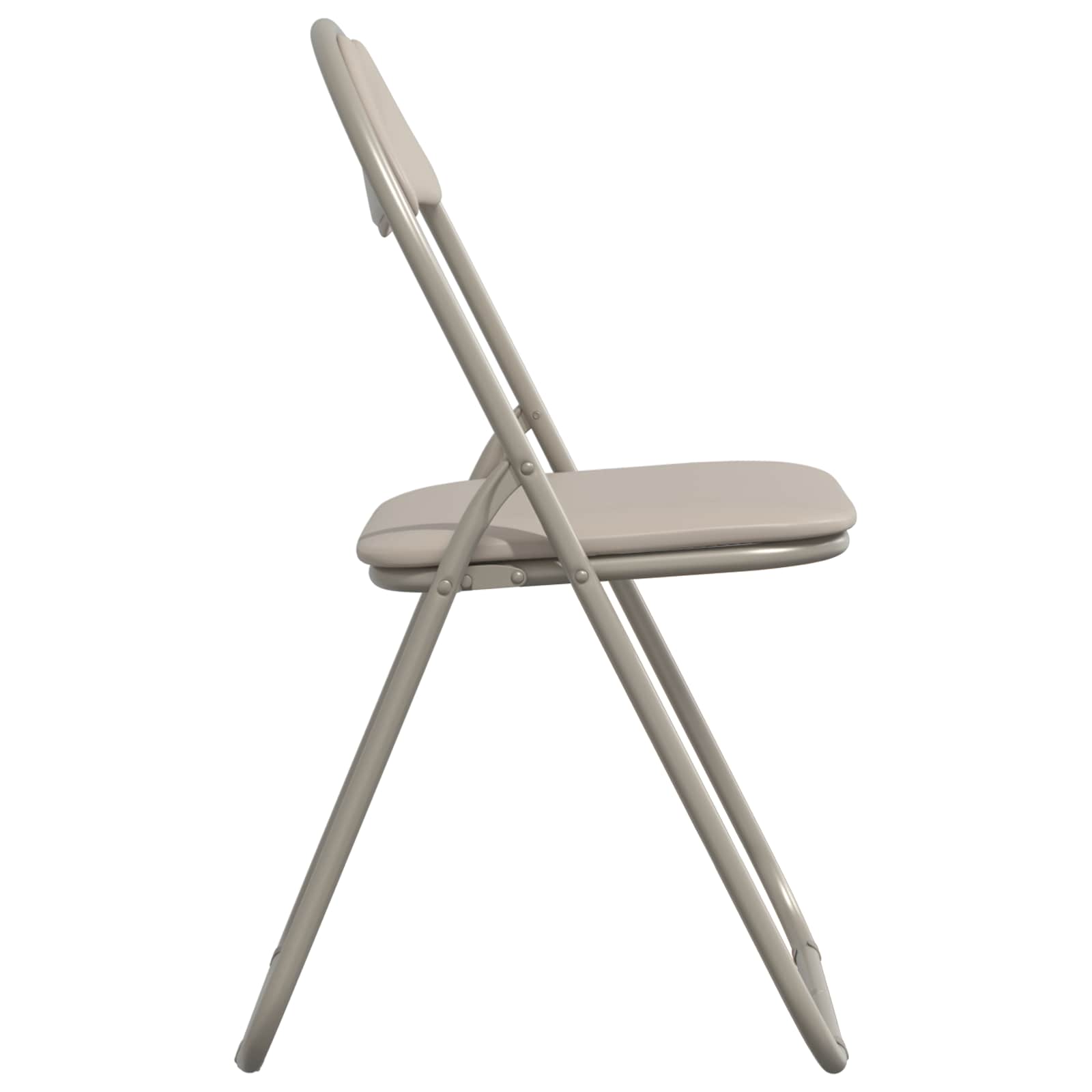 Πτυσσόμενη Καρέκλα 8 pcs Άμμος 48 x 43,5 x 81 εκ. Τεχνητό Δέρμα - Pakobazaar