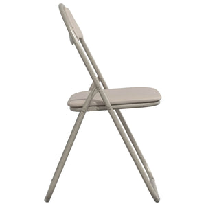 Πτυσσόμενη Καρέκλα 8 pcs Άμμος 48 x 43,5 x 81 εκ. Τεχνητό Δέρμα - Pakobazaar