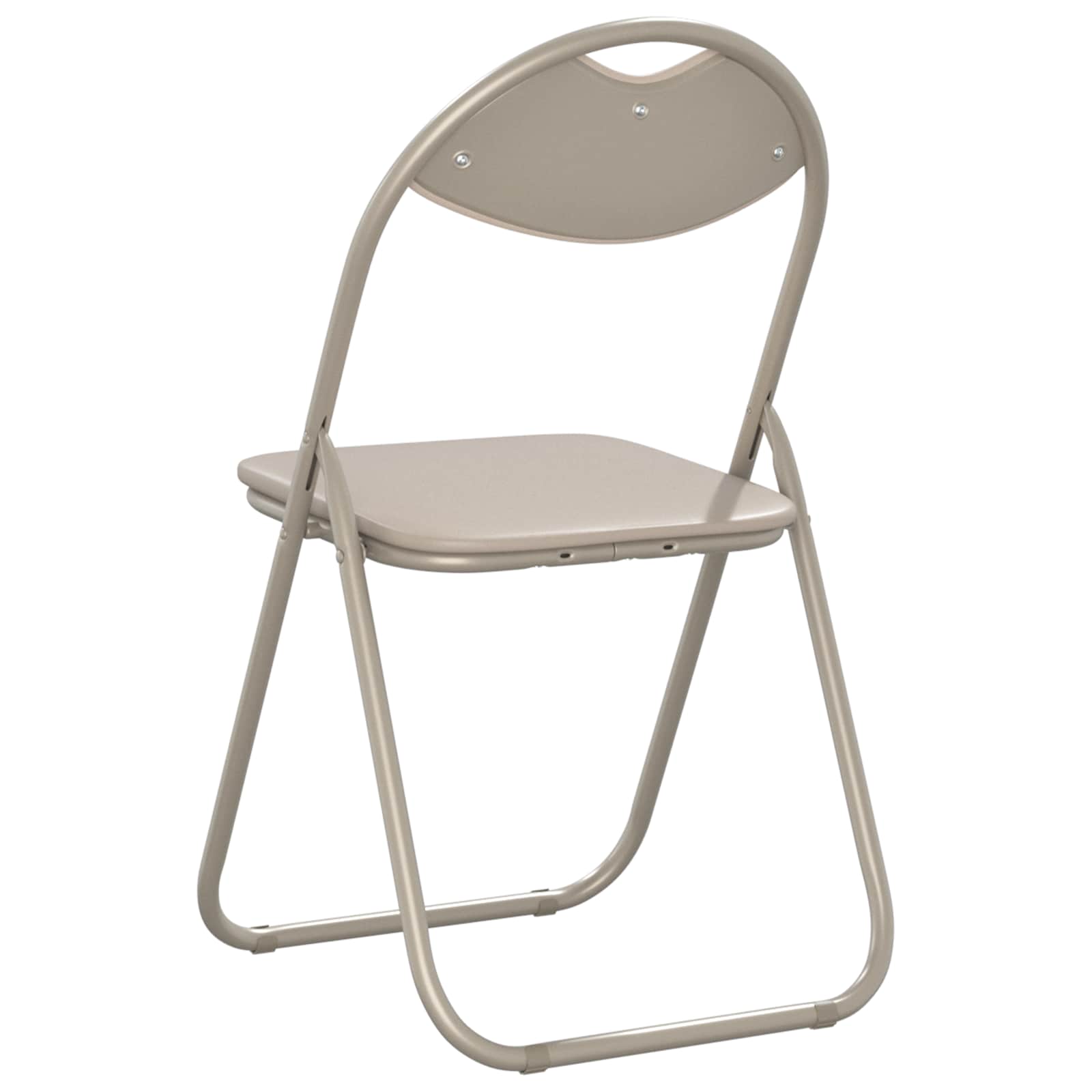 Πτυσσόμενη Καρέκλα 2 pcs Άμμος 48 x 43,5 x 81 εκ. Τεχνητό Δέρμα
