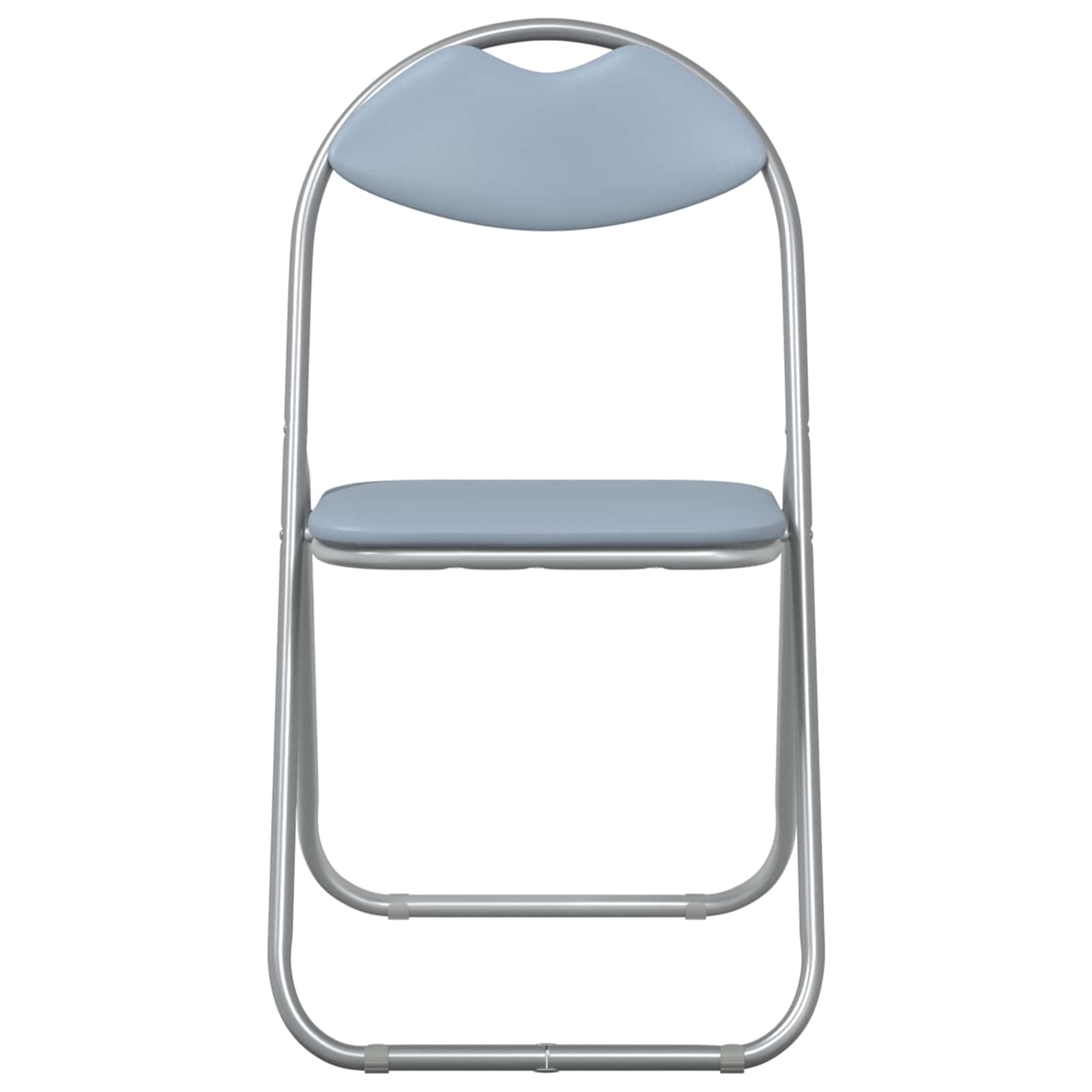 Σαλονάκι Τραπεζαρίας Αναδιπλούμενο 8 pcs Γκρι PVC ατσάλι - Pakobazaar