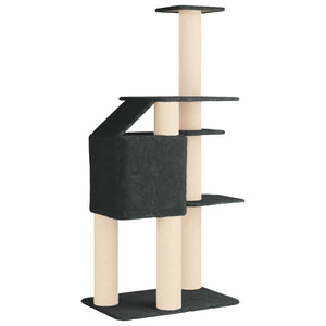 Δέντρο γάτας με στύλους ξύρας Σκούρο Γκρι 183 cm - Pakobazaar