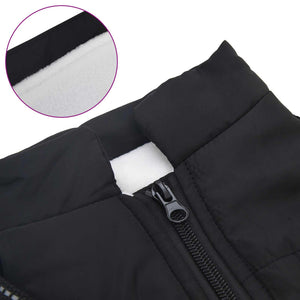 Μπουφάν Σκύλου Μαύρο L40 Φλις και Πολυεστέρας